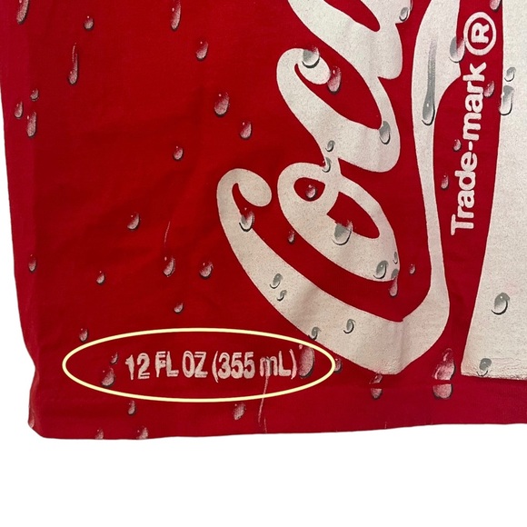 Vintage 1994 Coca-Cola Coke Big Print Short Sleeve T-Shirt Single Stitch Sz M - Picture 9 of 11